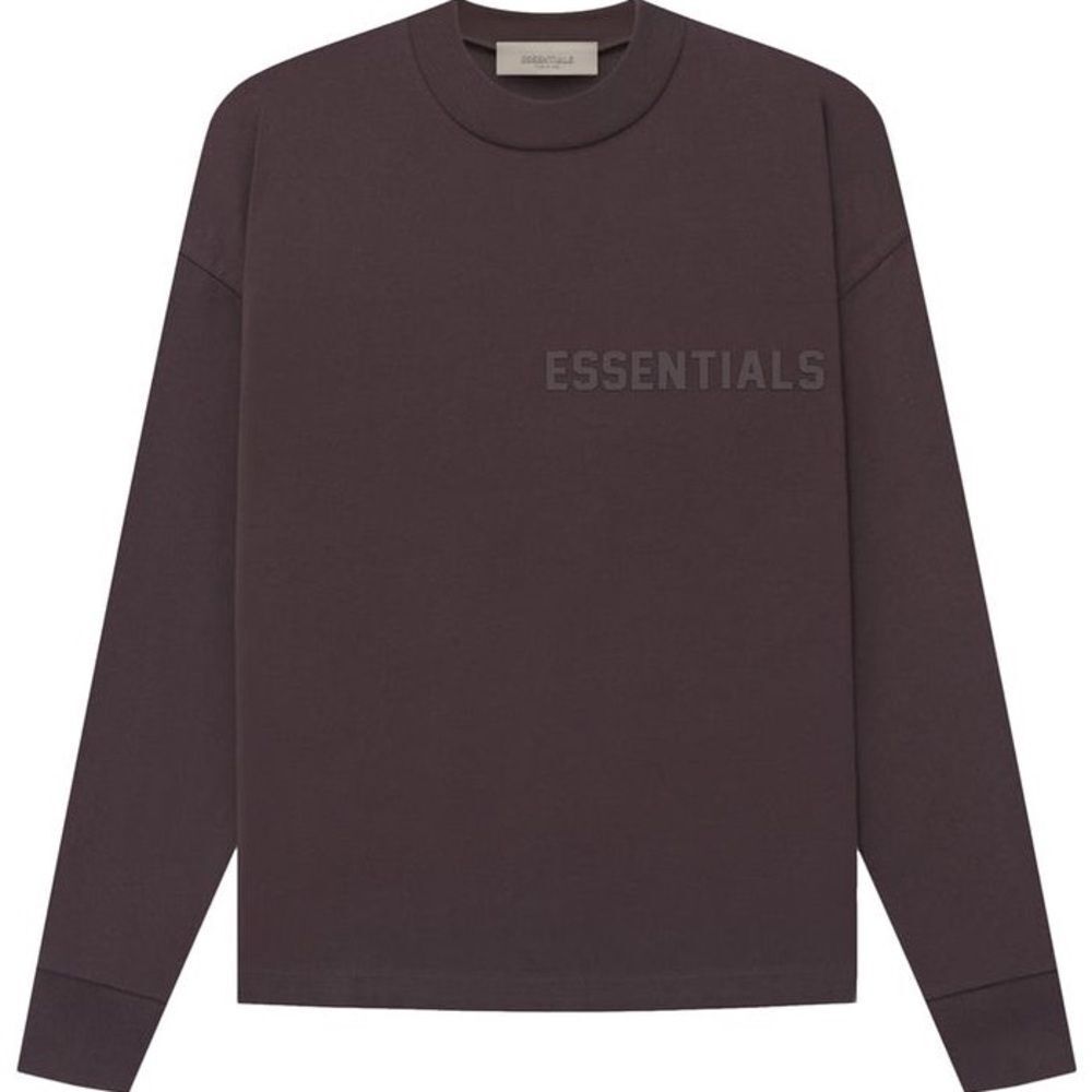 Essentials Fear of God Long-Sleeve‎ Tee 'Plum' XL NWOT